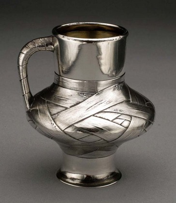 Russian Silver Trompe L'Oeil Kvass Jug